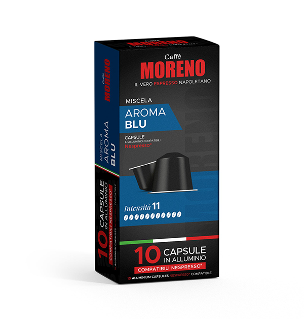 Caffè Moreno - Aluminiumkapseln Aroma Blu