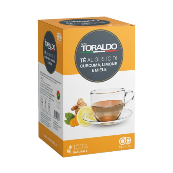 Caffè Toraldo – ESE Pads Tè Curcuma, Limone e Miele