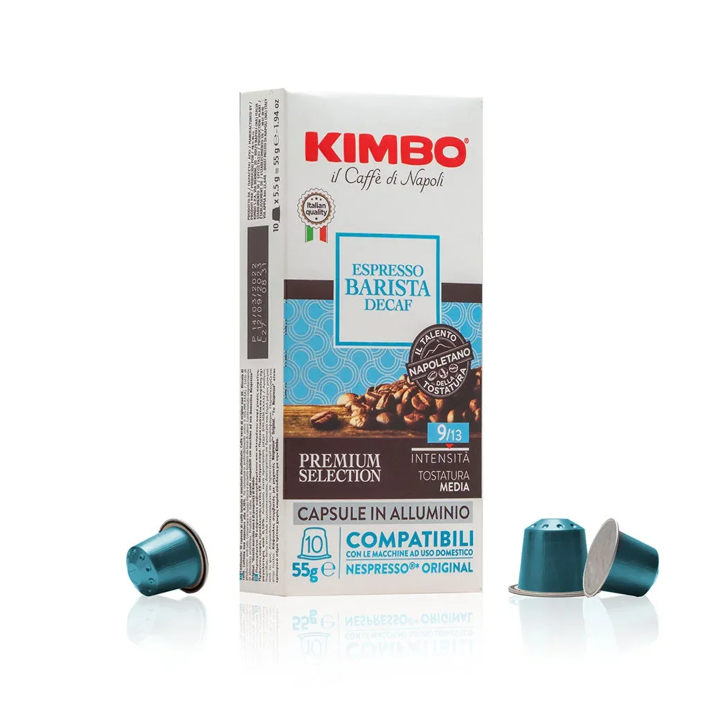 Kimbo – Aluminiumkapseln Espresso Barista Decaf