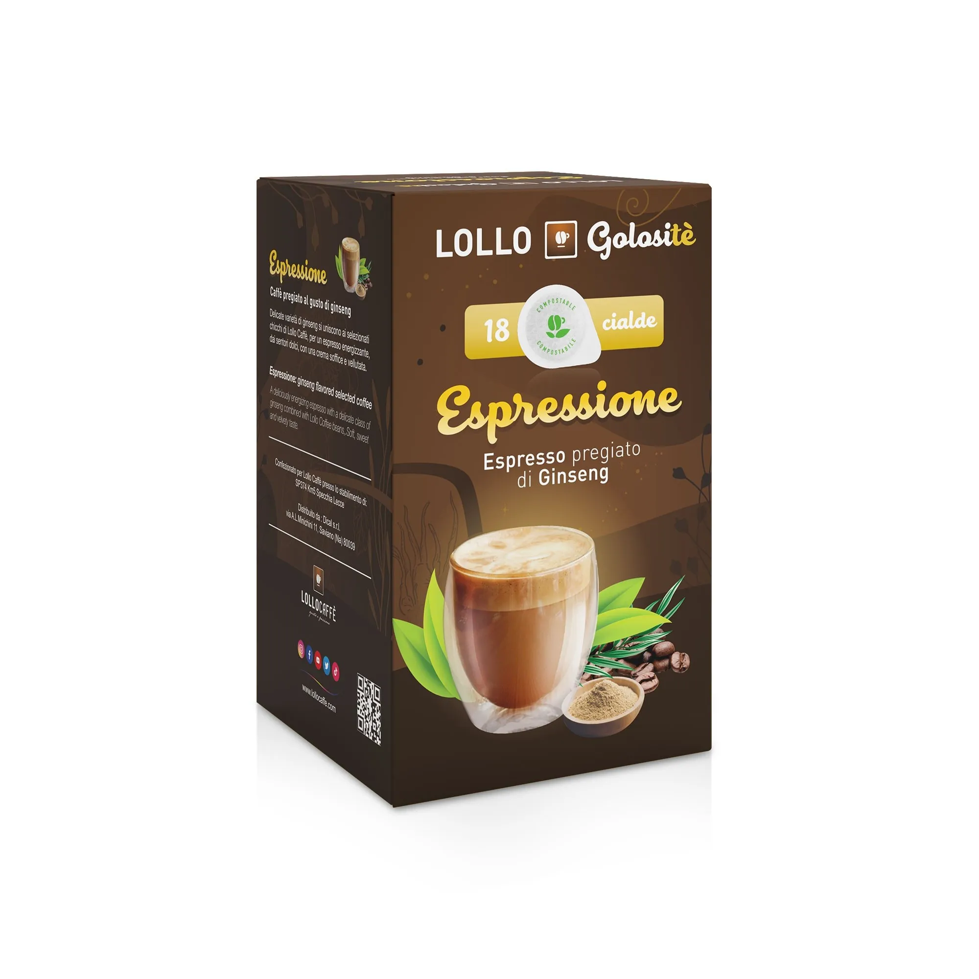 Lollo Caffè - Golositè - ESE Pads Espressione Ginseng