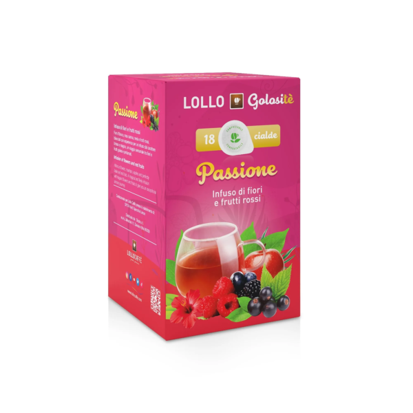 Lollo Caffè – Golositè – ESE Pads Passione Infuso Di Fiori e Frutti Rossi