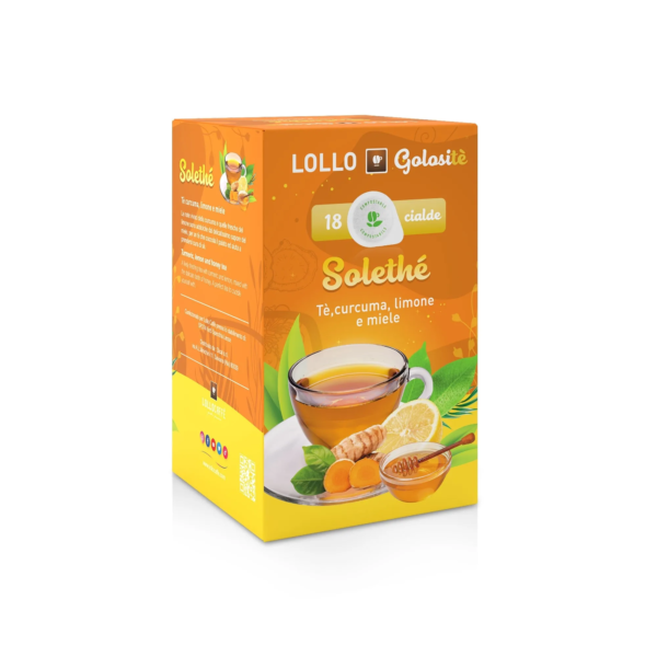 Lollo Caffè – Golositè – ESE Pads Solethé Tè Curcuma, Limone e Miele
