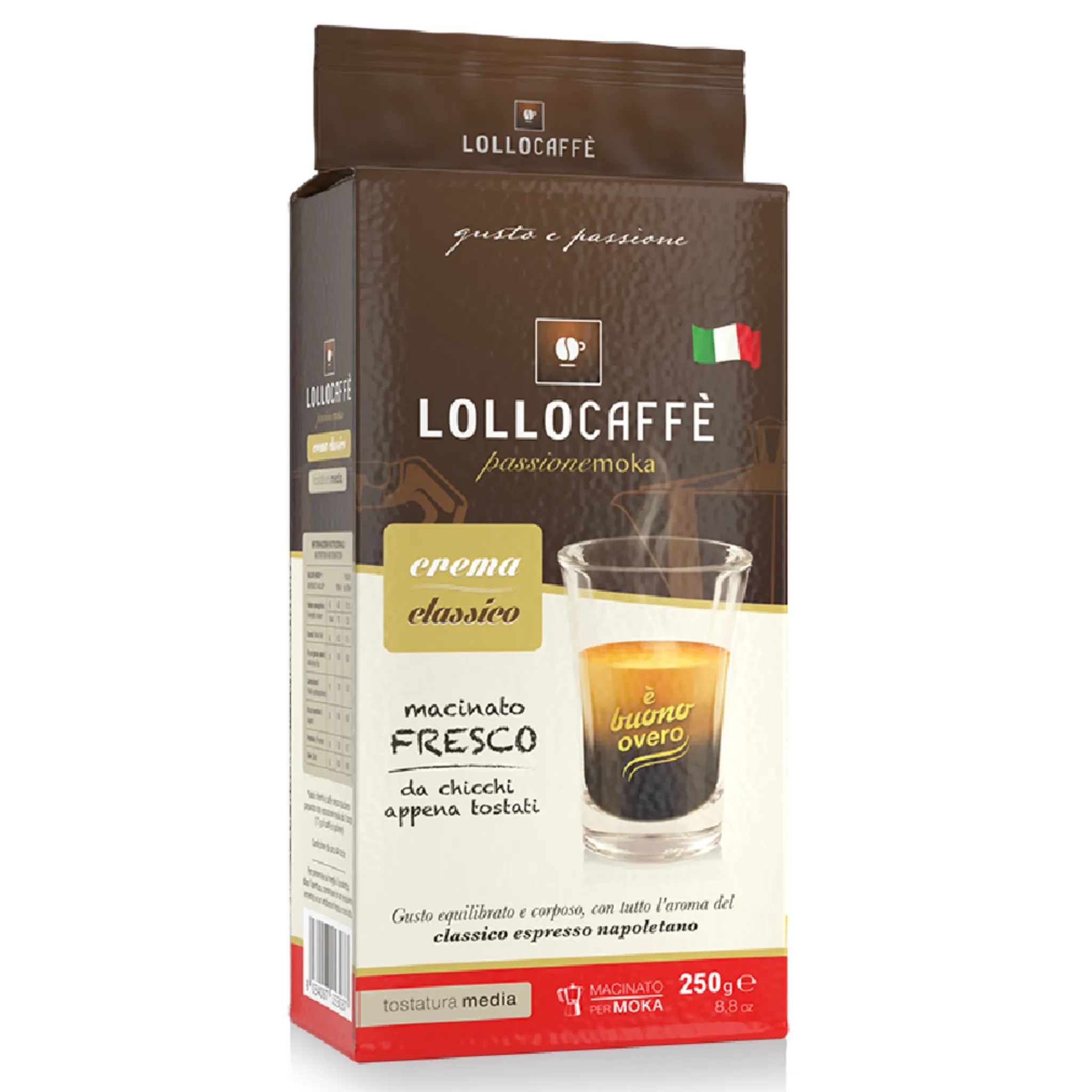 Lollo Caffè – Kaffeegemahlen Crema Classico – Bild 1